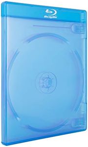 AcePlus® Double 2-Disc Blu-Ray Cases with 12mm Standard Thickness, Screen Printed Logo and Clear Wrap Around Sleeve (10-Pack)