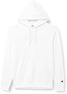 Champion Rochester 1919 Champion Logo Sudadera con capucha, Color Blanco., M, Hombre