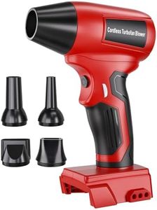 Risfon Cordless Leaf Blower for Milwaukee 20v Battery, 130000RPM Brushless Leaf Blower with 5 Nozzles, Handheld Blower Compatible with Milwaukee, Lightweight & Variable Speed (Battery Not Included)