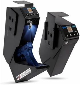 Viking Security Safe VS-11PZ Quick Access Biometric Handgun Safe Fingerprint Access Liveness Recognition Detection Sensor for Pistol & Single Firearm Biometric for Handgun