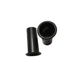 UNISHOPPE 2 Inch Size 2 Pcs Port Plastic Shiny Air Pass Tubes Long Size Black Colour for Subwoofer, Woofer Cabinet.