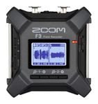 ZOOM F3 Field Recorder – Compact 2-Track Audio Recorder with 32-Bit Float Recording – For Podcasts, Interviews, Live Recording – Charcoal Grey