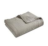 Throw Blanket for Bed, Blankets Twin Size, 3-Layer Twin Bed Blankets, Tencel Lightweight Soft Blanket, Twin Blanket for Bed, Breathable Blanket, Blankets & Throws, 68x90 inch - Silver