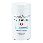 DeepMarine Collagen 100% Canadian Made Collagen Peptides, Wild-Caught Collagen Powder, Hydrolyzed Marine Collagen - Gluten-free, Tasteless, Odourless, Keto and Paleo Friendly (60 Day Supply (300g))