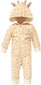 Hudson Baby Unisex Baby Fleece Jumpsuits, Coveralls, and Playsuits, Giraffe Baby, 9-12 Months