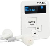 Tin-Nik DAB-398SD Personal Portable DAB/DAB+/FM Radio, Pocket Digital RDS FM Mini Radio with Rechargeable Battery, Earphones, OLED Display for Sports, Run, Walk, jogging or Cycling