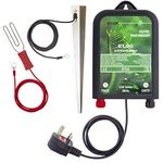 230v Mains Powered Electric Fence Energiser X-Stop EL90 10Km Range, 0.5 Joule Output, Weatherproof Kit Includes Leads and Earth Stake. For Horses and Other Animals. 2 Year Warranty*