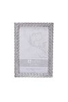 Malden International Designs Belmore Silver Braided Picture Frame, 4x6, Silver