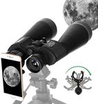 ESSLNB Astronomy Binoculars 15X70mm Binoculars for Adults with Phone Adapter Tripod Adapter and Case FMC Prism for Terrestrial Viewing Hunting