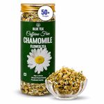 BLUE TEA - Chamomile Tea - 30 g - 50+ Cups | SLEEP & RELAXATION | Herbal Tea - Caffeine Free - Flower Based - Non-Bitter | Reusable Pet Jar