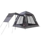 IDOOGEN Instant Pop Up Tent for Camping, 3-4 Person Camping Tents Portable Waterproof Automatic Easy Setup Tent for Outdoor Hiking Backpacking (Gray)