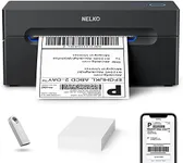 Bluetooth Shipping Label Printer, NELKO Wireless 4x6 Thermal Shipping Label Printer for Small Business, Support iPhone, Android, Windows, MAC and Chrome OS, Widely Used for Canada Post, Amazon, Etsy