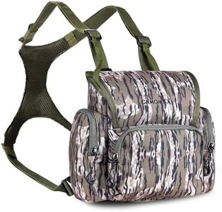 UIIHUNT Binocular Harness Chest Pack, Lightweight Bino Harness with Rangefinder Pouch - Durable Binocular Chest Packs for Hunting & More - Bino Harness Holds rangefinders, Phones, ect