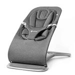 Ergobaby Evolve 3-in-1 Bouncer, Adjustable Multi Position Baby Bouncer Seat, Fits Newborn to Toddler, Charcoal Grey