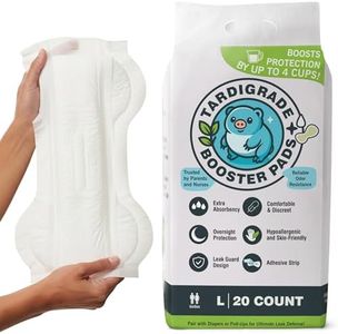 Tardigrade Booster Pad, Large Size, 20 Count, Up to 4 Cups Absorbency, Overnight Protection