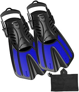 Diving fins Snorkeling Gear for Adults Snorkel fins ，Swim fins Open, Adjustable, Men, Women, Children, Swim Flippers