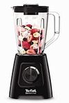 Tefal Blendforce II Blender, 2L Plastic Jug, 1.25L Effective Capacity, 600W, 4 Removable Stainless Steel Blades, Smoothie Blender, Ice Crush, 2 Speeds + Pulse Kitchen Blender, Black, BL420840