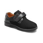 Dr. Comfort Annie X Diabetic Therapeutic Walking Shoes Women-Double Depth Shoes with Gel Inserts, Black, 5 UK