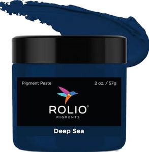 Rolio Pigment Paste, 2oz Jar - Deep Sea, Ideal for Epoxy Projects, Rich Dye for Vibrant Art, Epoxy Resin Dye and Pigment Paste for Coating, Casting, Molding, and DIY Craft Creations
