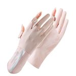 SUJAYU UV Protection Gloves Driving Gloves Women, Full Finger UV Gloves Sun Gloves Sun Protection Gloves, Thin Gloves UV Light Gloves Women Cycling Gloves for Women (Pink)