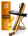 Fire Starter Survival Tool - All-in-One Flint and Steel Fire Starter Kit - Ferro Rod Fire Starter with 36" Waterproof Tinder Wick Rope and Steel Fire Striker - Patented Firestarter | Prepared4X