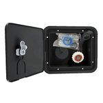 Valterra A01-2000BKVP Gravity/City Water Inlet Hatch - Brass, Black (Carded)