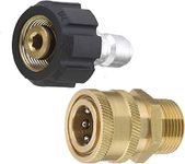 JPT Pressure Washer Adapter Set Quick Connect Kit, M22 15mm, (FOR OUTLET HOSE QUICK CONNECT)