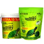 Taiyo Pluss Discovery® Premium Turtle Food - 1 kg Bucket (Extra 10% Free) with another 1 kg Refill Pouch Combo | Daily Nutrition Sticks with Spirulina and Stabilised Vitamin C (2 kg Combo)