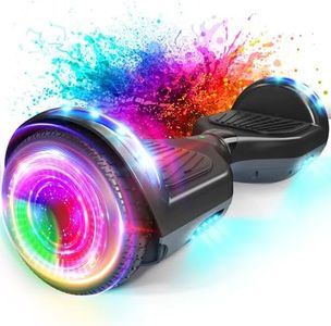 SISIGAD Hoverboards 6,5 Zoll Skateboard Kinder,Hoverboard mit Bluetooth - Led Licht Geschenk für Kinder