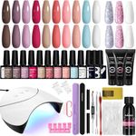 Gel Nail Polish Set with 36W U V La