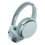 Srhythm NC25 Hybrid Noise Cancelling Headphones Over Ear, Wireless Bluetooth 5.3, 50H Playtime, Low Latency, Transparency Mode