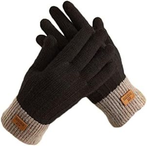 Winter Gloves Women Touchscreen Warm Cold Weather Gloves Ladies (Black)