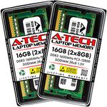 16GB Kit (8GBx2) DDR3 PC3-12800 LAPTOP Memory Ram Modules (204-pin SODIMM, 1600MHz) Genuine A-Tech Brand