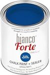 Bianco Forte - Sapphire Blue - (1L) All-in-One Chalk Paint & Sealer: Most Durable Furniture, Cabinet, Wall & Door Paint – Fast Drying, Interior/Exterior, Matte Finish, Easy Application