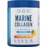 Applied Nutrition Marine Collagen Powder - Hydrolysed Collagen Protein, Healthy Skin, Hair, Nails (Strawberry & Lemonade) (300g - 25 Servings)