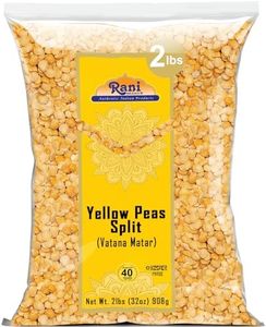 Rani Yellow Peas Split, Dried (Vatana, Matar) 32oz (2lbs) 908g ~ All Natural | Vegan | Gluten Friendly | Kosher | Product of USA