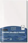 Water Soluble Dissolving Notepad, White Blank Spy Paper, 5.5 x 8.6 inches