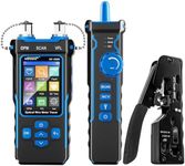 NOYAFA NF-8508 Network Cable Tester Kit with RJ45 Crimp Tool | Ethernet Cable Tester with Optical Power Meter, RJ45 Network Tester with Crimper Stripper Cutter for Cat5 Cat6 Cat7 8P8C