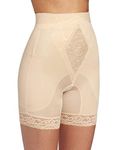 Rago Women's Hi Waist Long Leg Shaper, Beige, L/30