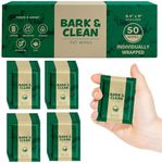 Dog Wipes for Cleaning and Deodorizing - Box of 50 Individually Wrapped 8.5" x 9" Bamboo Pet Wipes - Compostable, Hypoallergenic Puppy Wipes - Dog Wipes for Paws, Butt, and Body