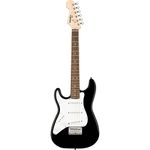 Squier Mini Stratocaster Electric Guitar, with 2-Year Warranty, Black, Laurel Fingerboard, Left-Handed