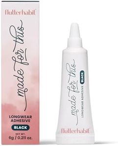 FlutterHabit Made for This Adhesive Lash Glue for Eyelash Extensions - Your Ultimate All-Day Hold Lash Cluster Glue for Effortless, Stunning, and Long-Lasting Eyelashes - All-in-one Lash Glue
