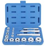 FreeTec 17Pc Aluminium Wheel Bearing Race & Seal Bush Driver Set Garage Tool Kit w/Case