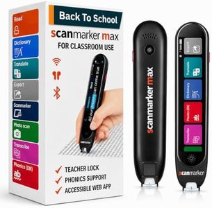 Scanmarker Max Back to School Teacher Supplies Reading Pen – Designed for Classroom Support with Phonics Assistance, Lock Function and Assistive Web App