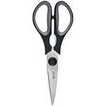 Tovolo Elements Heavy Duty Kitchen Shears with Sheath for Food Prep Trimming Meat and Vegetables, Small, Charcoal, Black