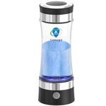 GOSOIT Glass Hydrogen Water Bottle Maker Machine Rechargeable and Portable Hydrogen Water Generator Ionizer with SPE and PEM Technology