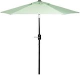 6 Ft Outdoor Patio Umbrella with Aluminum Pole, Easy Open/Close Crank and Push Button Tilt Adjustment - Sage Green Market Umbrellas