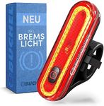 Büchel COB Bike Tail Light - Brake Sensing Technology - Ultra Bright Bike Rear Light LED -and Tool-Free Mounting I Rechargeable and Long-Lasting Rear Bike Light - Bicycle Lights for Night Riding