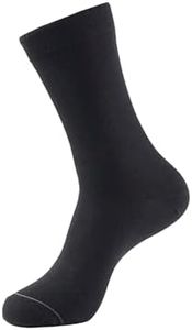 Jockey Men's Calf Length Cotton Socks 7390_Black_Free Size