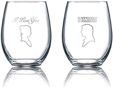 Star Wars Collectible Wine Glass Set (I Love You, I Know)